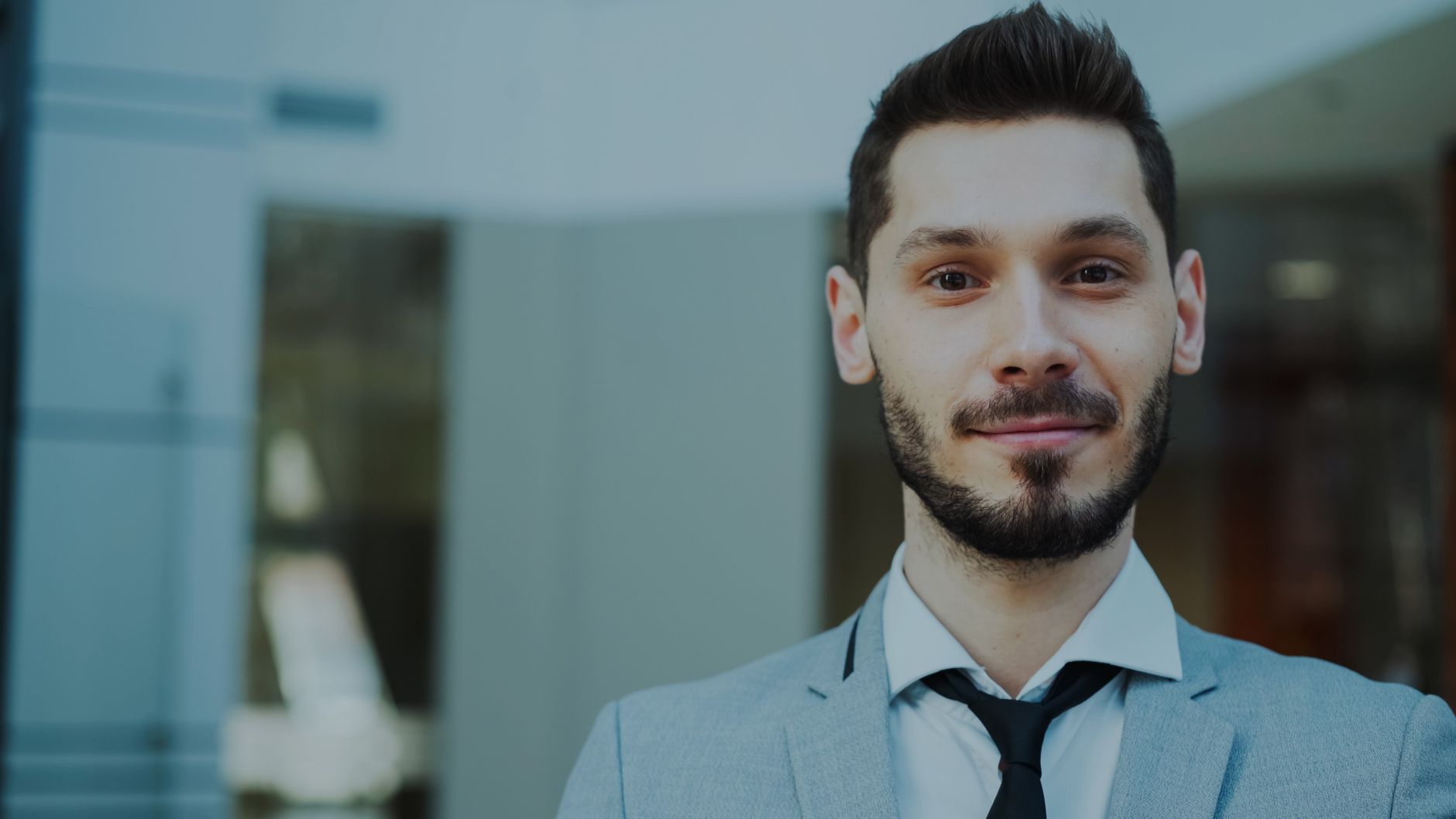 Portrait of a young male marketing executive